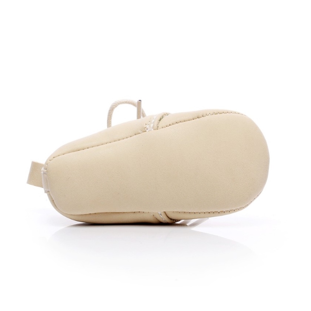 🌟3/$20 Tan baby toddler soft sole lace up oxford - Picture 4 of 8